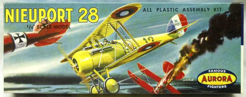 Aurora 1/48 Nieuport 28, 108 plastic model kit